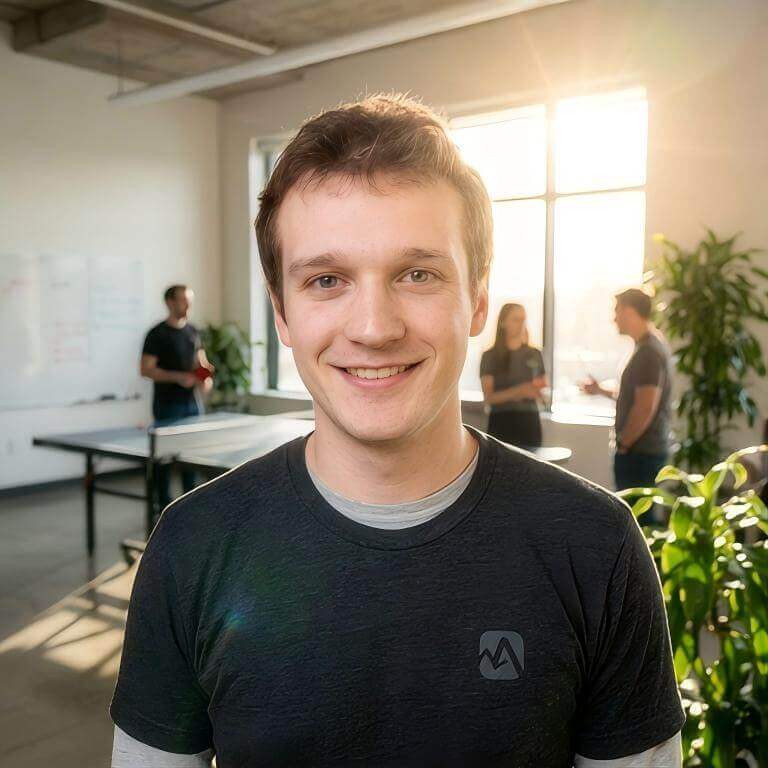 Vintage Film AI headshot style example